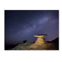 Trademark Fine Art "Starry Night in Arizona III" Canvas Art by Moises Levy
