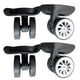 thumbnail image 2 of Ruedas de maleta de repuesto giratorio 360 Sunnimix 2 piezas negro, 2 of 7