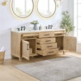 thumbnail image 4 of Solana 72" Wood Vanity Base in Weathered Fir without Top and Sink no Mirror, 4 of 12