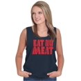 thumbnail image 4 of No Meat Vegetarian Vegan Cute Veggie Tank Top T Shirts Men Women Brisco Brands L, 4 of 5