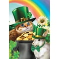 thumbnail image 2 of Briarwood Lane St. Pat's Cats House Flag, 2 of 4