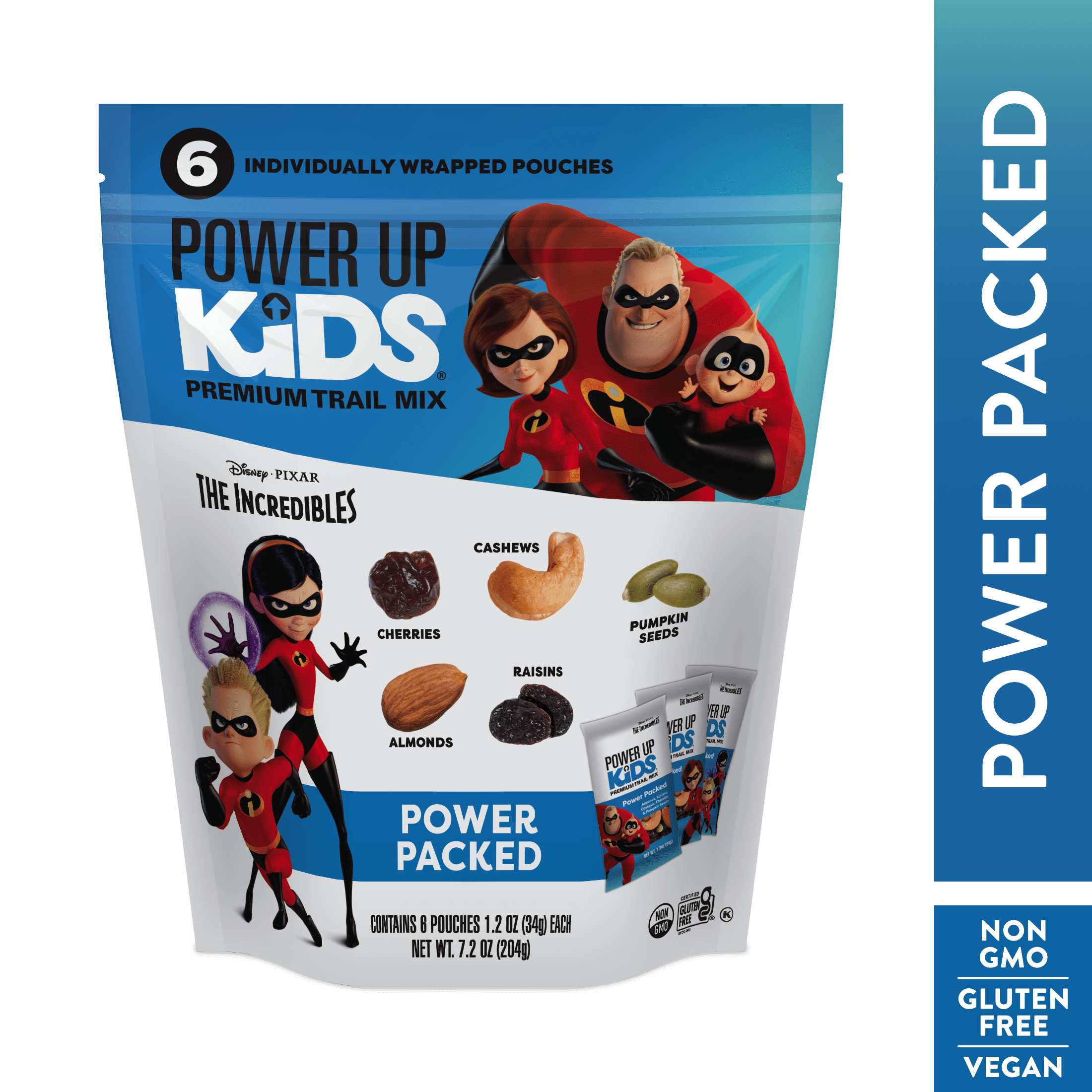 Power Up Kids Disney Power Packed Trail Mix, Gluten-Free, 1.2 oz, 6 Count