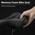 thumbnail image 2 of Wide Gel Bike Seat for Men Women - Breathable Waterproof Padded Saddle for Cruiser/Mountain/Fat Bikes, 2 of 5
