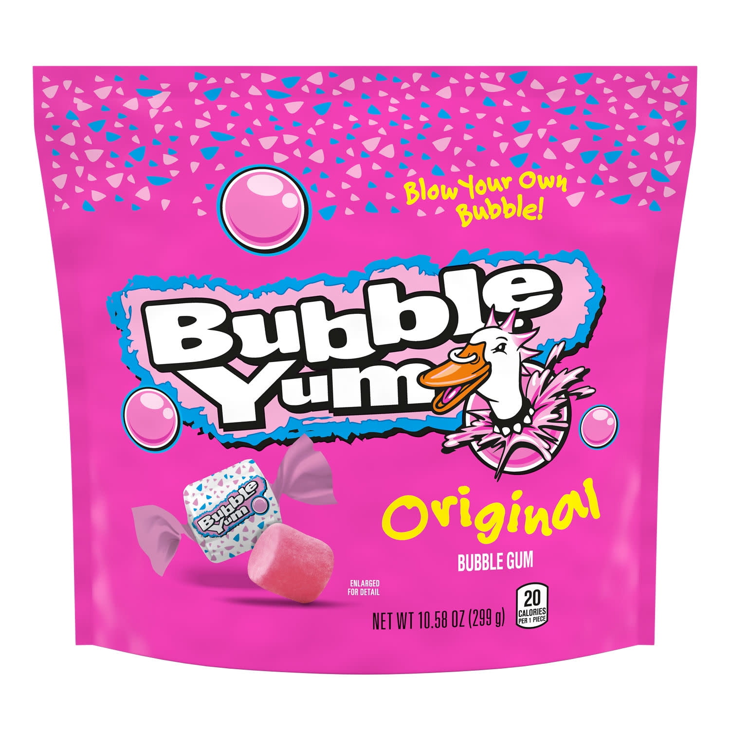 Bazooka Sugar-Free Bubble Gum Pellets Bag - 120 Count Bulk Gum