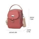 thumbnail image 1 of Bolsas Crossbody para Mujeres Bolsa de Teléfono Móvil Multicompartimento a Prueba de Agua, Bolsa de Hombro de Mensajero de Tela Casual de 16x12x20cm con Correa Ajustable Bolsa de Mensajero de Agujero, 1 of 2