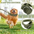 thumbnail image 7 of Ledeak Tactical Dog Collar, Padded Breathable Soft Nylon Pet Collar with Heavy-Duty Metal Buckle, Adjustable Basic Military Dog Collar with Handle for Medium Large Dogs, 7 of 7