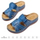 thumbnail image 4 of Zapatos Plataforma para Mujer Sandalias Cuña Vintage Con Punta Abierta Viajar Junto Al Mar, 4 of 7
