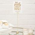 thumbnail image 2 of Weddingstar Classic Round Table Number Holder - Brushed Gold, 2 of 3