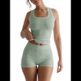 thumbnail image 3 of Conjunto de Shorts Deportivos Ajustados para Mujer: Top Sin Mangas y Shorts Judías L, 3 of 8