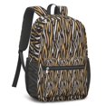 thumbnail image 2 of 17 Inch Lightweight Backpack,PVC Waterproof Oxford Fabric, Ergonomically Designed, with Large Capacity, Leopard Animal Pattern, 2 of 5