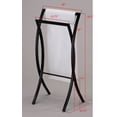 thumbnail image 4 of Kings Brand Furniture 2-Tier Stylishly Curved Metal Freestanding Bathroom Towel Rack Stand, Black, 4 of 4