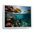 thumbnail image 2 of Designart "Seashore Coral Sanctuary" Nautical & Beach Floater Framed Wall Art Print, 2 of 7