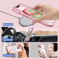 thumbnail image 5 of Clear Plating Ultrathin Silicone Case For iPhone 16 15 14 13 12 11 Pro Max 16 Plus Magsafe Magnetic Lens Film Protect Cover Pink, 5 of 5