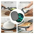 thumbnail image 7 of Pofeuu Northern Lights Print Silicone Pot Mat Mitten With Hanging Loop Heat Resistant Oven Mitts Non-Slip Bbq Baking Smoking Potholders, 7 of 7