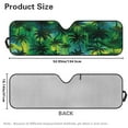 thumbnail image 7 of Uorisanigo Windshield Sunshade Heat Shield Sun Shade Palm Tree Print Sun Visor Mat for Jeep Wrangler JL/JLU 2018-2024 & Jeep Gladiator JT 2020-2024 Window Shade Protection, 7 of 7