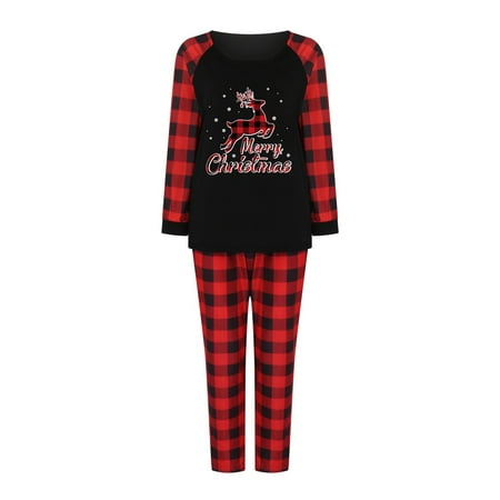 

Fjofpr Pants for Women Matching Family Christmas Pajamas Set Christmas Pjs For Family Set Red Plaid Top And Long Pants Sleepwear Sets Cargo Pants Women