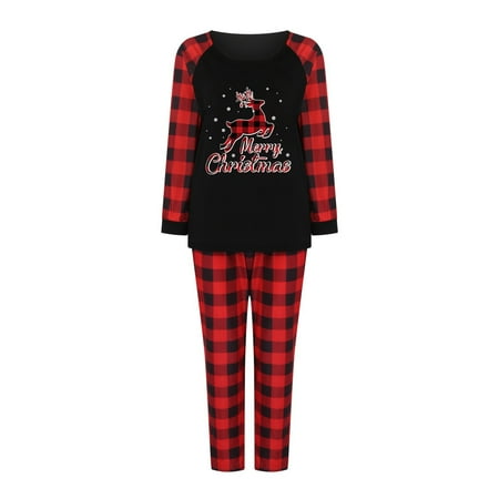 

Fjofpr Pants for Women Matching Family Christmas Pajamas Set Christmas Pjs For Family Set Red Plaid Top And Long Pants Sleepwear Sets Cargo Pants Women