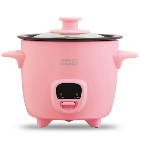 Dash Mini 2-Cup Rice Automatic Cooker with Keep Warm Function - color: Pink