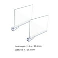 thumbnail image 6 of 2 Pcs Clear Wardrobe Dividers Closet Divider Shelf Wardrobe Partition Pantry Dividers 30.48X20.32X3CM Transparent, 6 of 6
