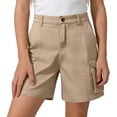 thumbnail image 4 of Odeerbi Kids Boys Girls Cargo Shorts Solid Color School Uniform Shorts with Pockets, 4 of 7