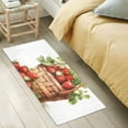 thumbnail image 6 of Strawberry with Leaves Luxury Kitchen Rug Non Slip Bathroom Plush Mat Shaggy Bedroom Carpet 39"x20", 6 of 6