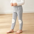 thumbnail image 6 of ATORRE Toddler Baby Girls Leggings Cute Striped Kneepad Design Unisex Baby Tights Pants Moisture Wicking Elastic Waist Full Length Leggings Pants Gray 3-4 Years, 6 of 8
