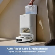 MOVA E40 Ultra Robot Vacuum and Mop,19,000Pa Suction,Anti-Tangle Side Brush,All-in-One Station,Hot Air Drying