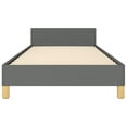 thumbnail image 6 of vidaXL Bed Frame With Headboard Dark Grey 100% Polyester Twin XL, 6 of 11