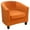 Orange, variant on JIAN YA NA Stretch Velvet Club Chair Cover Tub Chair Covers Armchair Sofa Slipcover Furniture Protector for Living Room 2 Pcs/Set(Black)