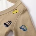 thumbnail image 6 of Baby Boys Button-Down V-Neck Cartoon Cardigan Knitted Sweater Toddler Sweatshirt Casual Outerwear Kid 2-3T, 6 of 13