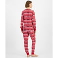 thumbnail image 3 of Holiday Lane Women's Merry Mix It Cotton Matching Family Pajamas Set, Size Medium - Merry Fair, 3 of 3