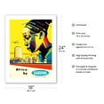 thumbnail image 2 of Africa by Sabena - Sabena Belgian World Airlines - Vintage Airline Travel Poster by Gaston van den Eynde c.1960 - Bamboo Fine Art 290gsm Paper Print (Unframed) 18x24in, 2 of 4