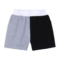 thumbnail image 4 of Hiiyo Boys Summer Outfits Cotton Tracksuit Patchwork Color Short Sleeve T Shirt with Shorts Set, 4 of 4