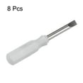 thumbnail image 3 of Uxcell 8Pcs SL3.0 Mini Slotted Screwdriver 3mm Magnetic Flat Head 45mm Length for Repairs, White, 3 of 6