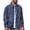 Blue#denim shirt, variant on oelaio Mens Denim Shirt Long Sleeve Striped Button Down Shirts Western Cowboy Work Shirt with Pockets Blue L