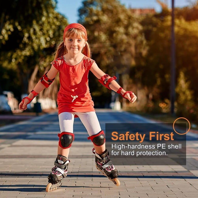 QUANFENG QF Skateboard Protective Set, Kids 6-Piece Knee