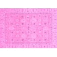 thumbnail image 1 of Ahgly Company Indoor Rectangle Abstract Pink Modern Area Rugs, 2' x 5', 1 of 4