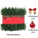 thumbnail image 3 of mfyjkho Tiras de lana para decoración navideña, suministros de plástico para decoración de eventos, 500 x 9 x 9 cm, incluye 12 lazos y 12 bolas navideñas, 1 pieza, 3 of 6