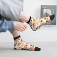thumbnail image 2 of Pofeuu Peach With Leaves1 Print 30cm Socks, Adult Running Hiking Socks for Youth and Adult, 2 of 7