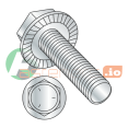 thumbnail image 1 of 1/4-20 x 2" Serrated Hex Flange Screws / Unslotted / Grade 5 / Zinc (Quantity: 1,000 pcs), 1 of 1
