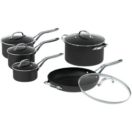 

Kitchen Cookware 10-piece set Black