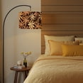 thumbnail image 6 of 2pcs Set Drum Lampshades (13"x 13"x 10"), Floral brush strokes seamless design American witch Fabric Lamp Shades, Large Replacement Shades for Table, Floor, and Pendant Lamps, Simple Assembly Needed., 6 of 8
