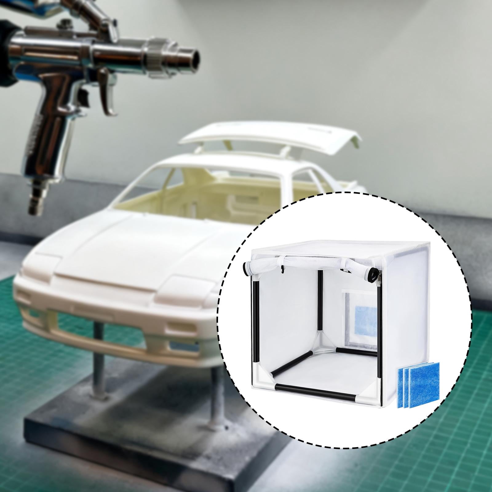 Milageto Paint Booth , Spray Booth Station Hobby Work Station for Painting, Works, Craft S