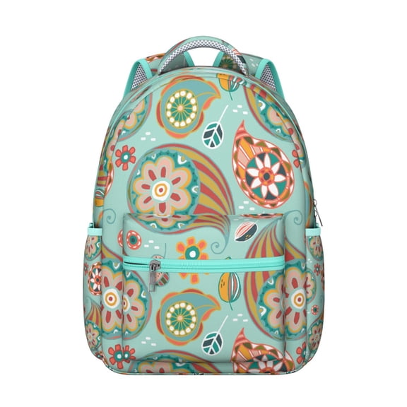 Trendy Paisley Design Backpack – Unique Paisley Gift for Her & Him, Roomy School Bag with Padded Laptop Sleeve, Lightweight Bookbag for University, Stylish Daypack for Work & Travel