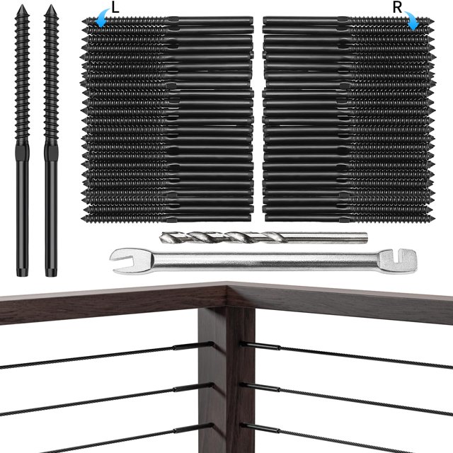 Tornillos Swager CELYND negros T316 de acero inoxidable, paquete de 100