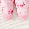 thumbnail image 6 of Eltusu Baby Girls Cotton Outfit Sets, Ruffle sleeve Two Pieces Long Sleeve Tops and Pants Set Pink Size 12-18 Months, 6 of 6