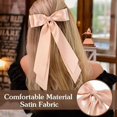 thumbnail image 4 of 6PCS Silky Satin Hair Bows, Bow Hair Clips with Long Tail, Hair Ribbon Ponytail Holder Accessories, Alligator Metal Clips Hair Bows for Women Girls Toddler Teens Kids Gifts, 4 of 6