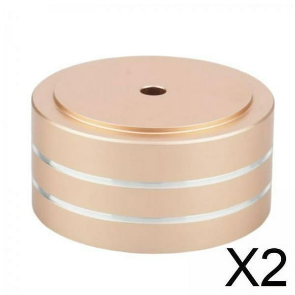 2 Patas De Altavoz De Aluminio , Base De Choque, Puntas Para Tocadiscos