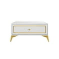 thumbnail image 2 of Castle Place Glam Coffee Table with Storage, White, 2 of 8