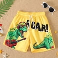 thumbnail image 2 of BOBOGOJP Boys Swim Trunks Toddler Swim Board Shorts Quick Dry Beach Swimwear Trunks Shorts Bathing Bottom for Boy 2-8 Years Yellow for Size 5-6 Years, 2 of 7